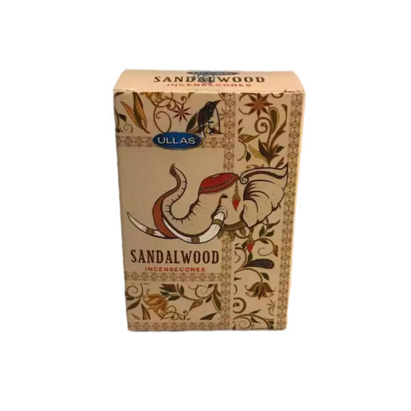 عود اولاس مدل آبشاری طرح sandal wood بسته 10 عددی