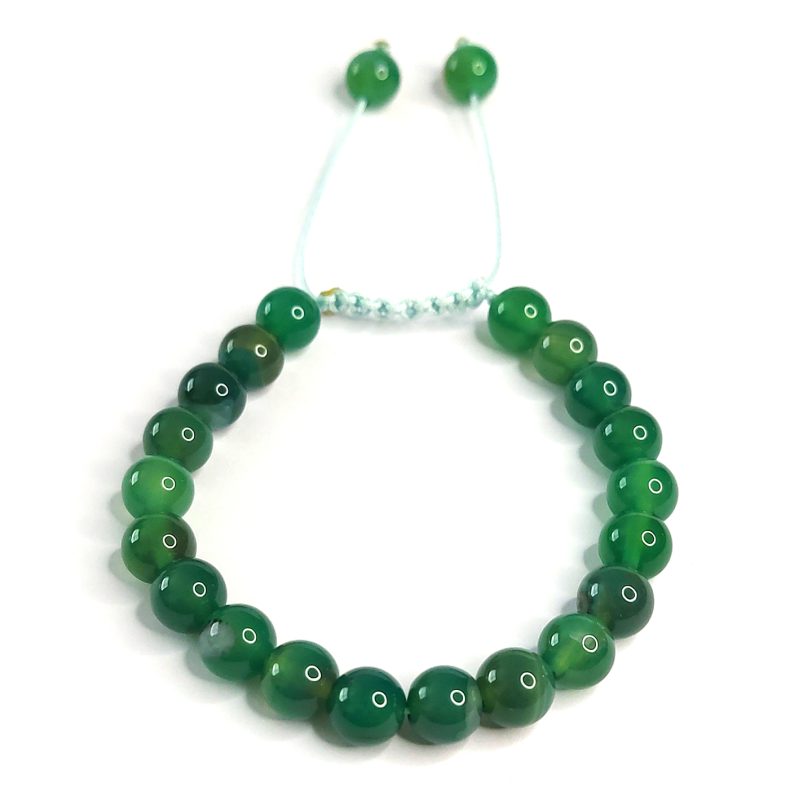 دستبند عقیق سبز کد310047