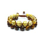 دستبند خورشید (چشم ببر+سیترین) کد52