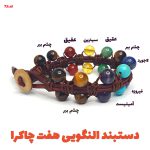 دستبند هفت چاکرا النگویی دو ردیفه کد73