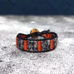 دستبند سنگ جاسپر قرمز و آنجلیت