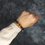 ست دستبند و گردنبند سنگ هفت چاکرا ، اونیکس و چشم ببر کد 42