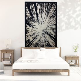 بکدراپ هندی تپستری طرح آسمان جنگل سایز 200*130 کد 25