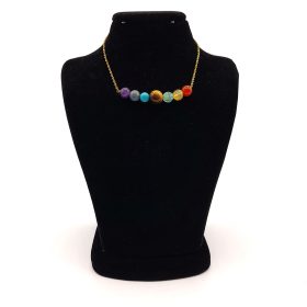 گردنبند سنگی هفت چاکرا کد 51