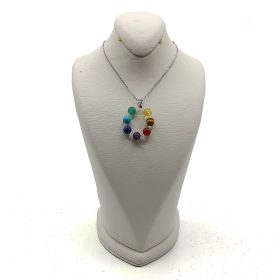 گردنبند سنگی هفت چاکرا کد 52