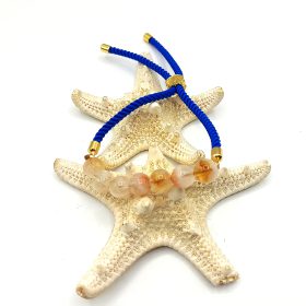 دستبند سنگی سیترین کوارتز کد 110