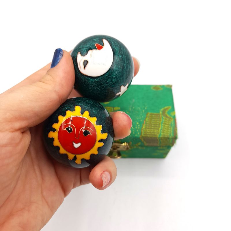 گوی آرامش اعصاب ماه و خورشید سبز کد 430006