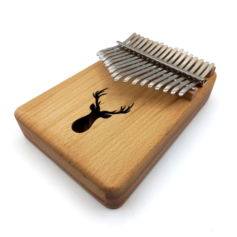 کالیمبا 17 تیغ چوب راش طرح گوزن کد 160004