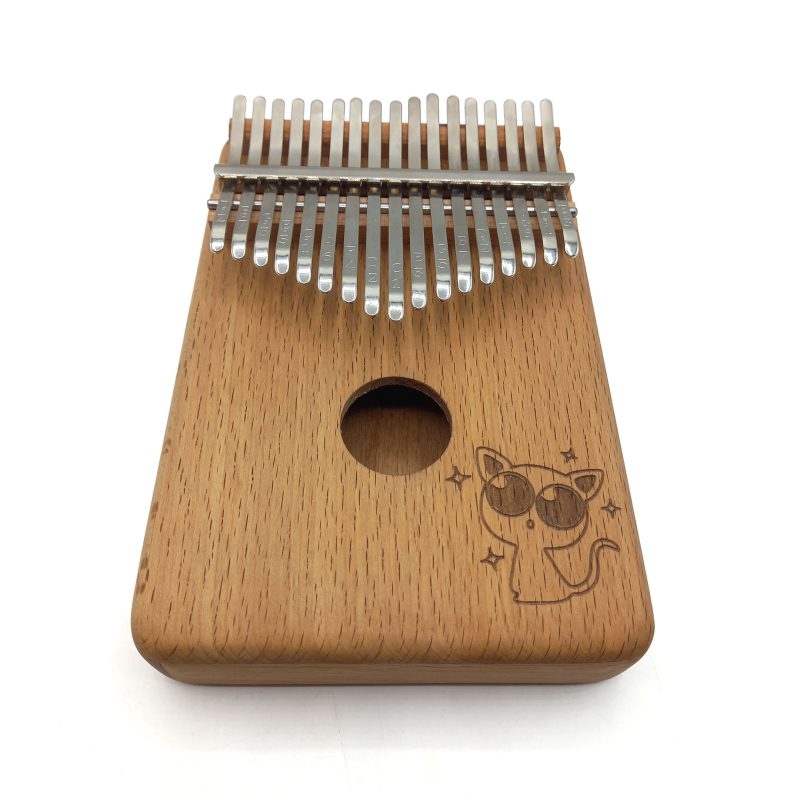 کالیمبا 17 تیغ چوب راش طرح گربه کد 160005