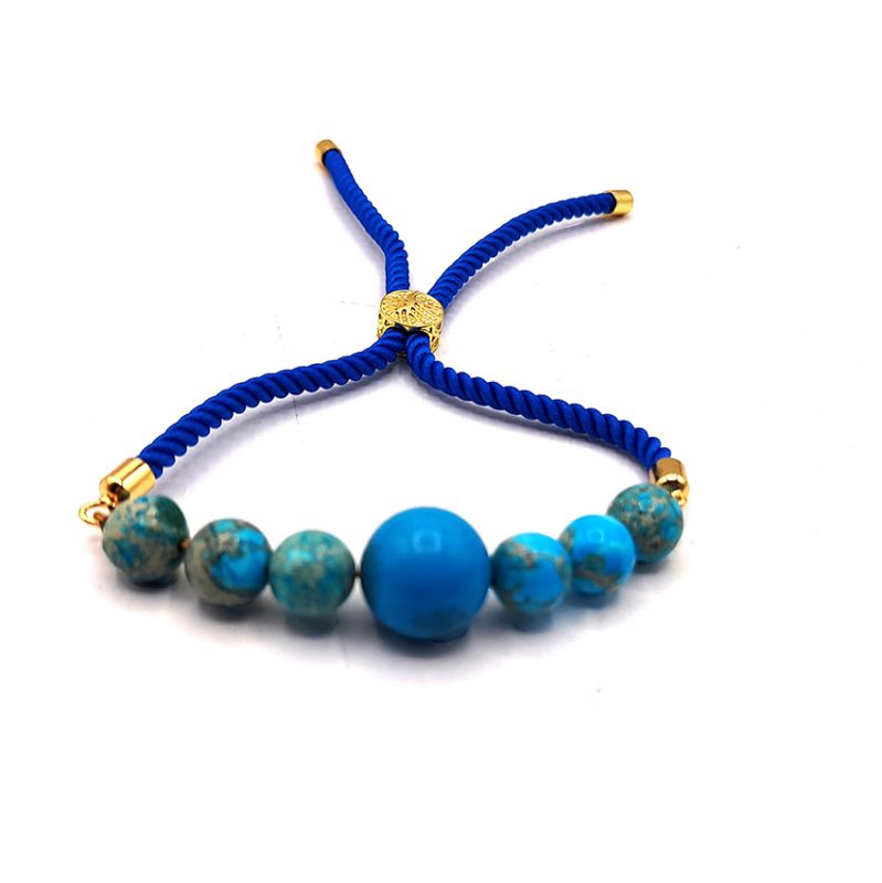 دستبند سنگ فیروزه کد 310126