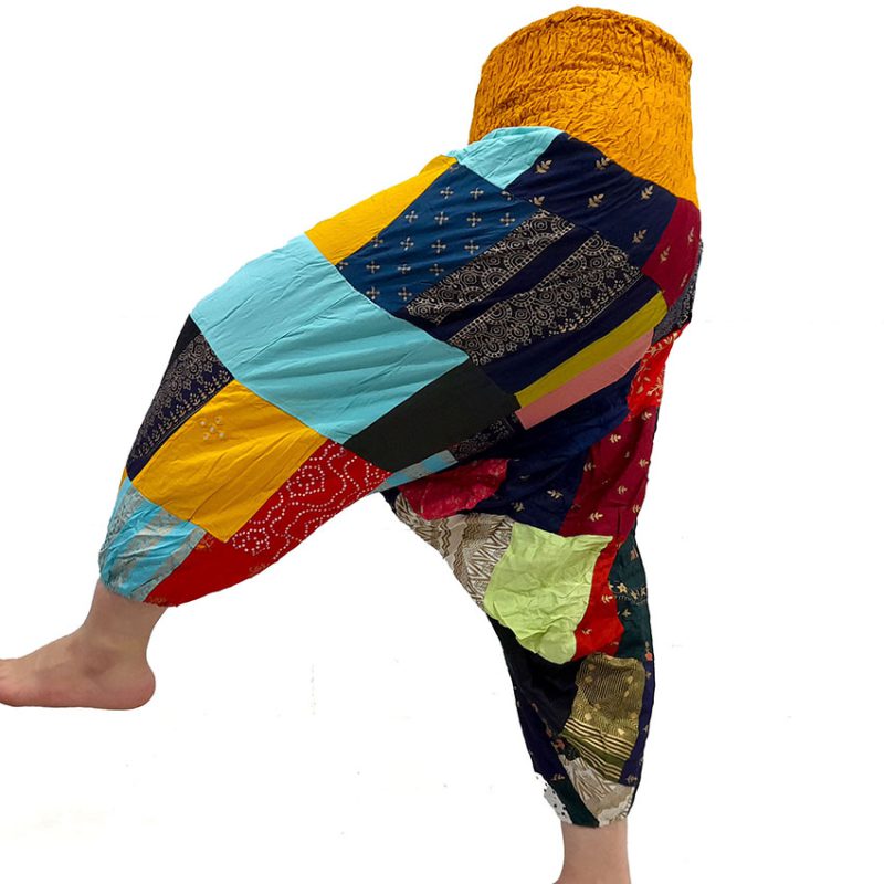 شلوار تبتی چهل تکه کمر کشی کد 230021