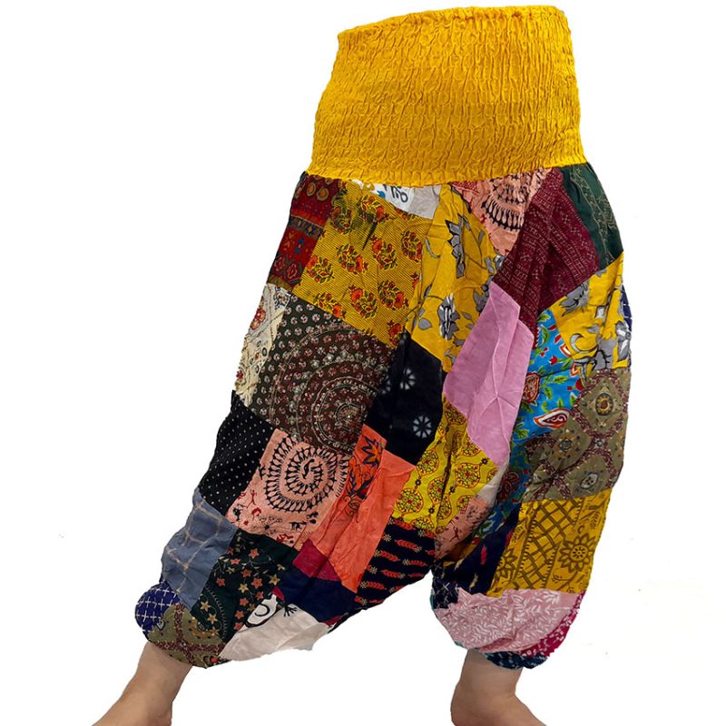 شلوار تبتی چهل تکه کمر کشی کد 230022