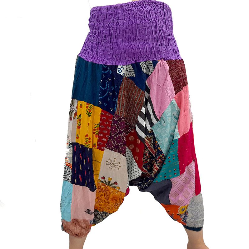 شلوار تبتی چهل تکه کمر کشی کد 230020