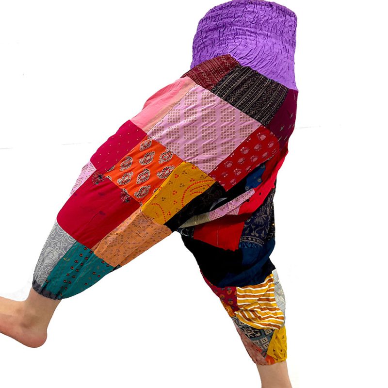 شلوار تبتی چهل تکه کمر کشی کد 230020