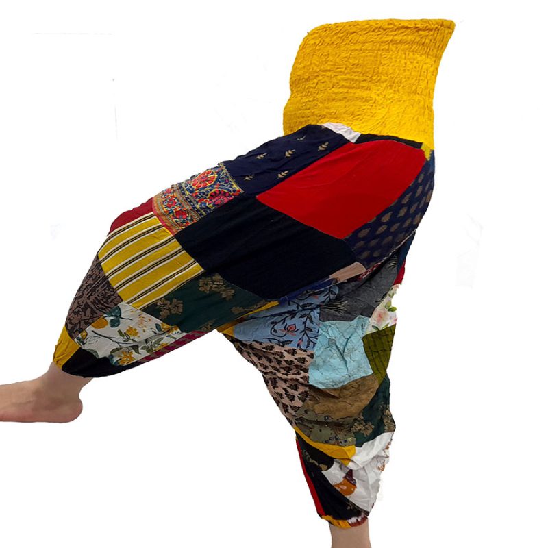 شلوار تبتی چهل تکه کمر کشی کد 230022