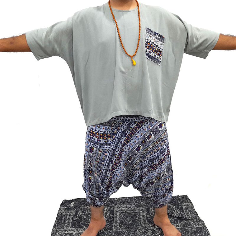 ست شلوار تبتی فیلی و پانچو کد 230016