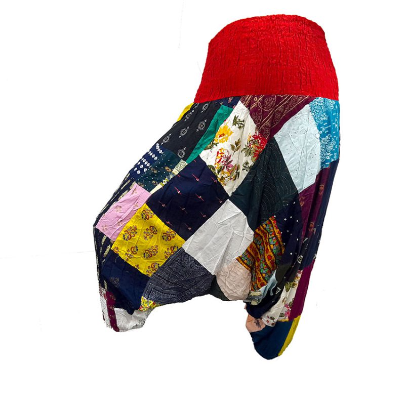 شلوار تبتی چهل تکه کمر کشی کد 230023