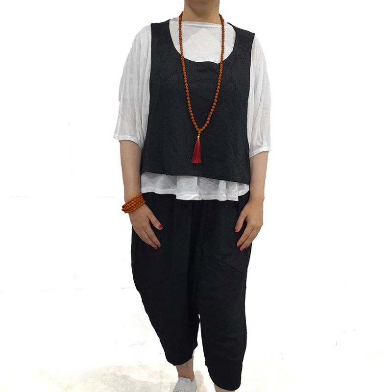 ست 3 تیکه تبتی مشکی کد 230030