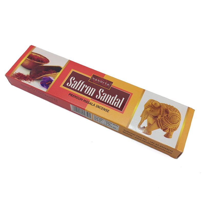 520056 عود دستساز ناندیتا مدل صندل زعفرانی Saffron Sandal کد 520056