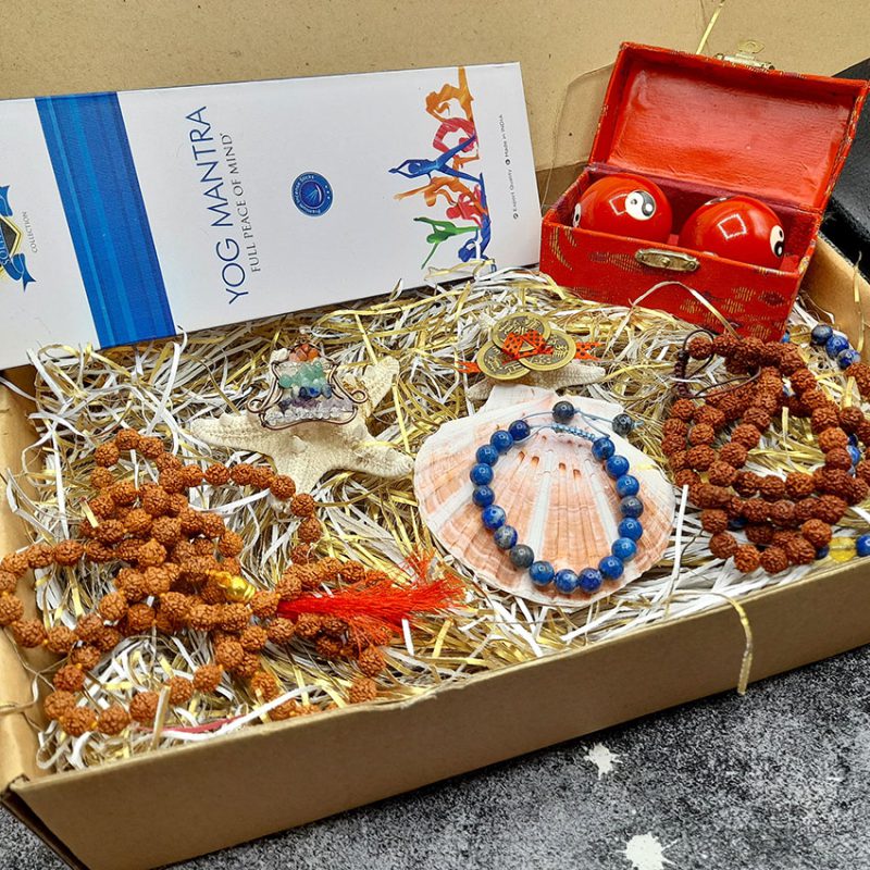 گوی آرامش رودراکشا 8 میل گره سکه ایچینگ 3 عددی عود یوگا 100g گردنبند رودراکشا و لاجورد 320026 گردنبند مدیتیشن هفت چاکرا 320067 دستبند لاجورد