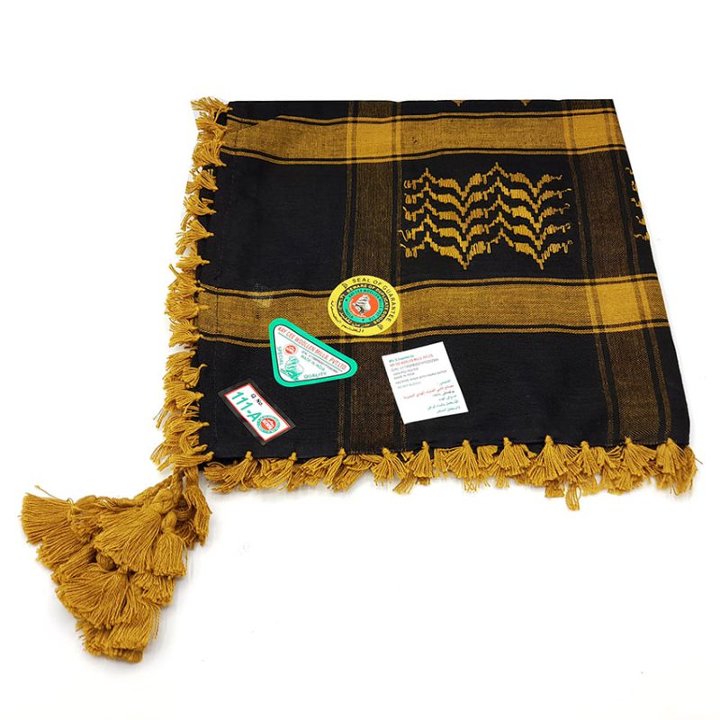 چفیه ( شماق ) زرد خردلی کد 240012