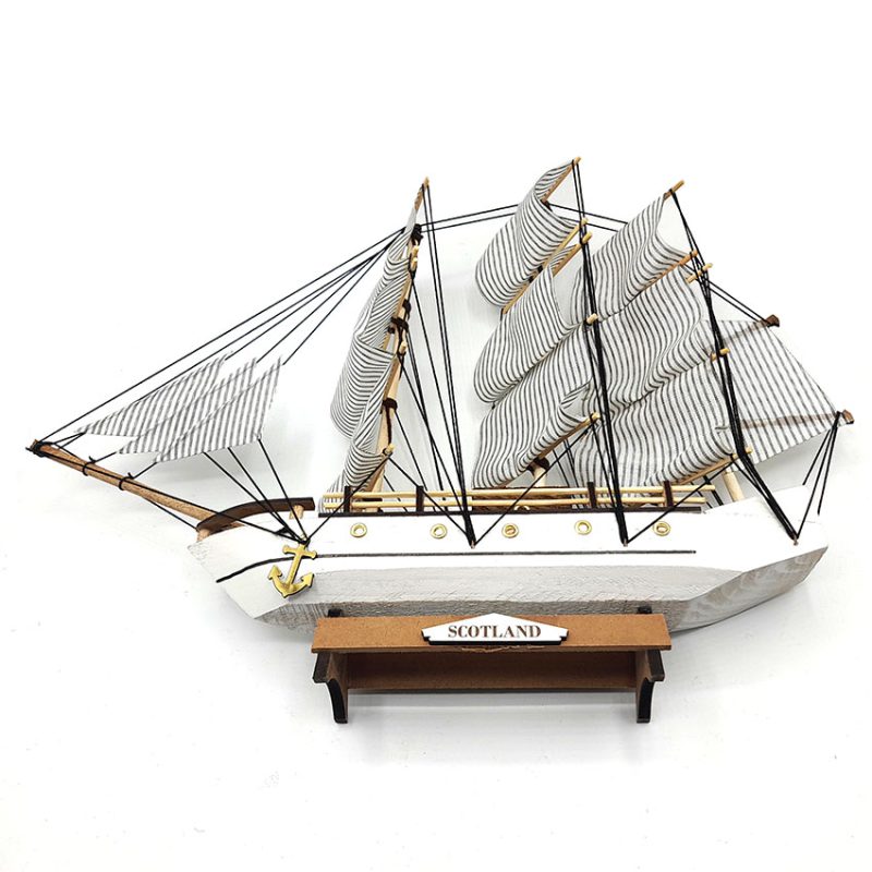 کشتی بادبانی مدل تاشو سفید 40سانتیمتر کد 720019