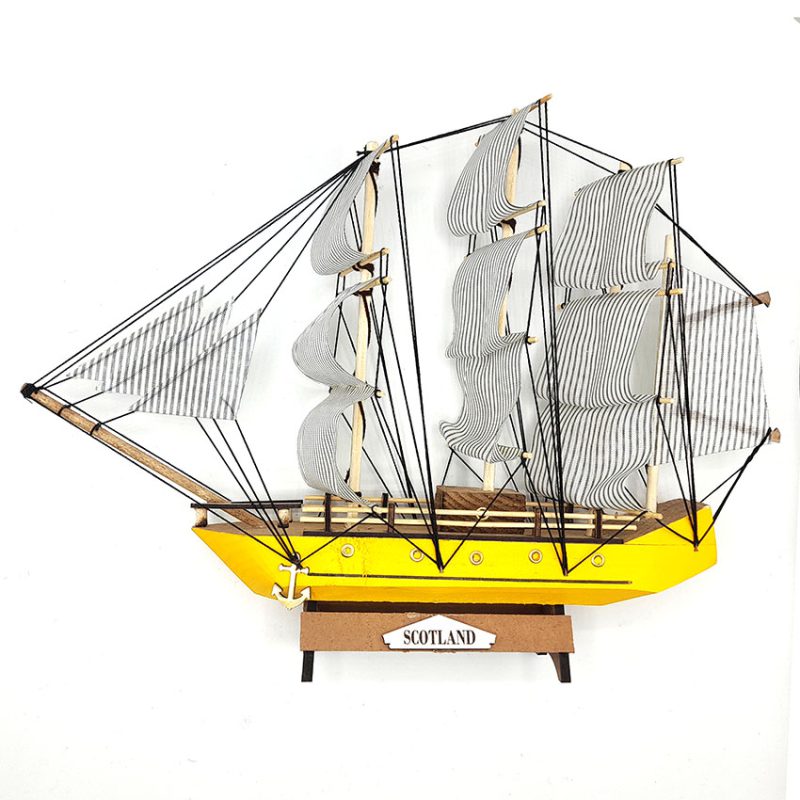 کشتی بادبانی مدل تاشو زرد 40سانتیمتر کد 720020