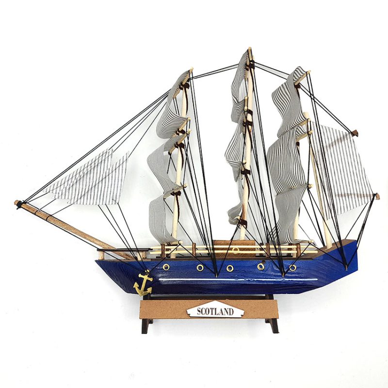 کشتی بادبانی مدل تاشو آبی 40سانتیمتر کد 720016