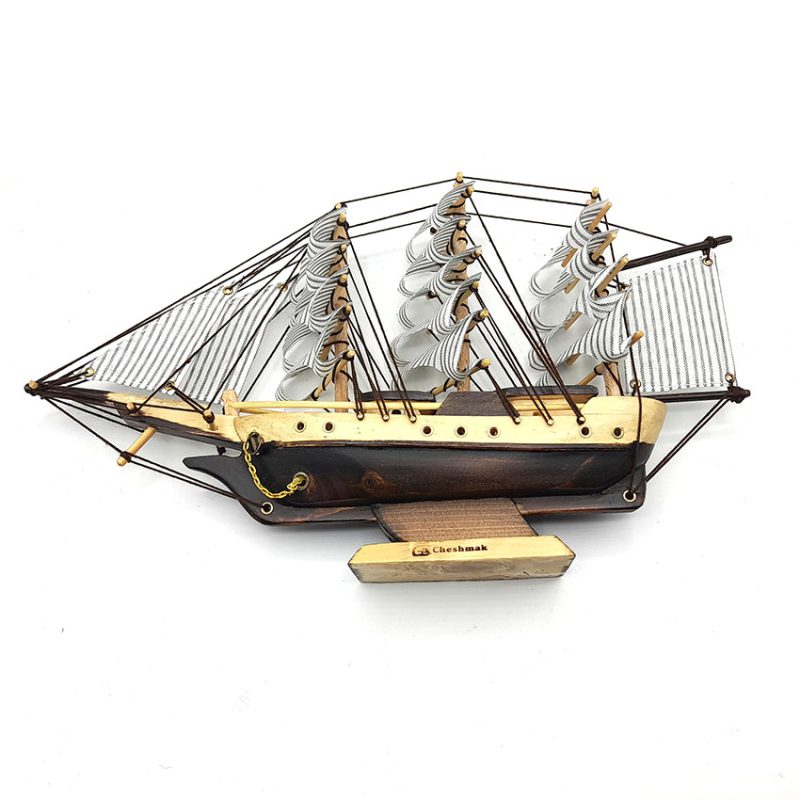 کشتی ایرانی بادبان سفید 30سانتی متر کد 720012