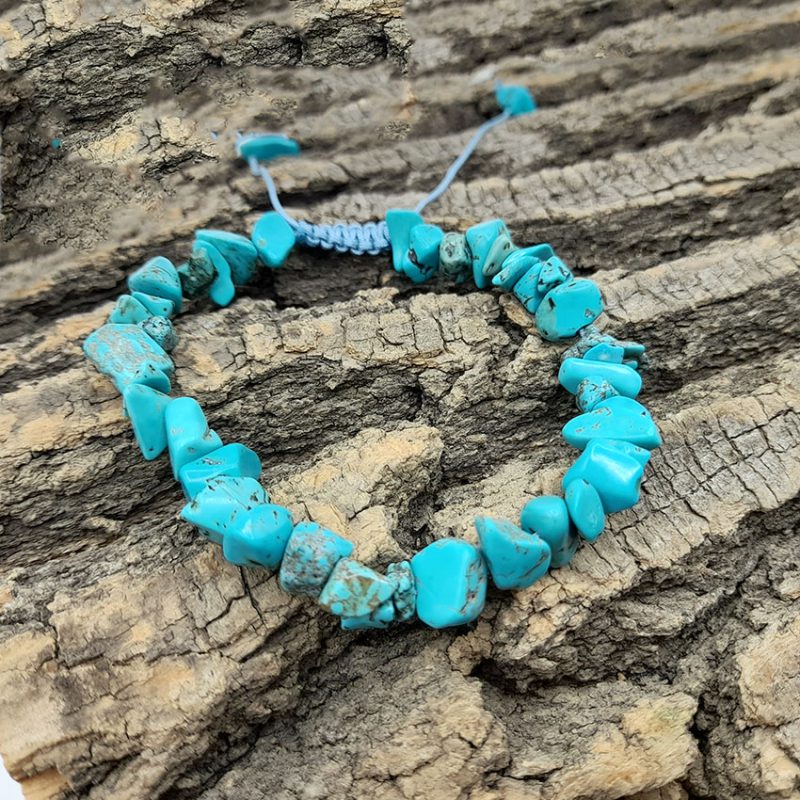 دستبند فیروزه مدل چیپسی کد 310138