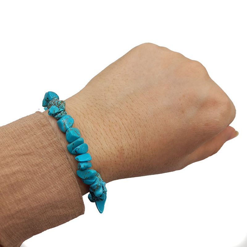 دستبند فیروزه مدل چیپسی کد 310138