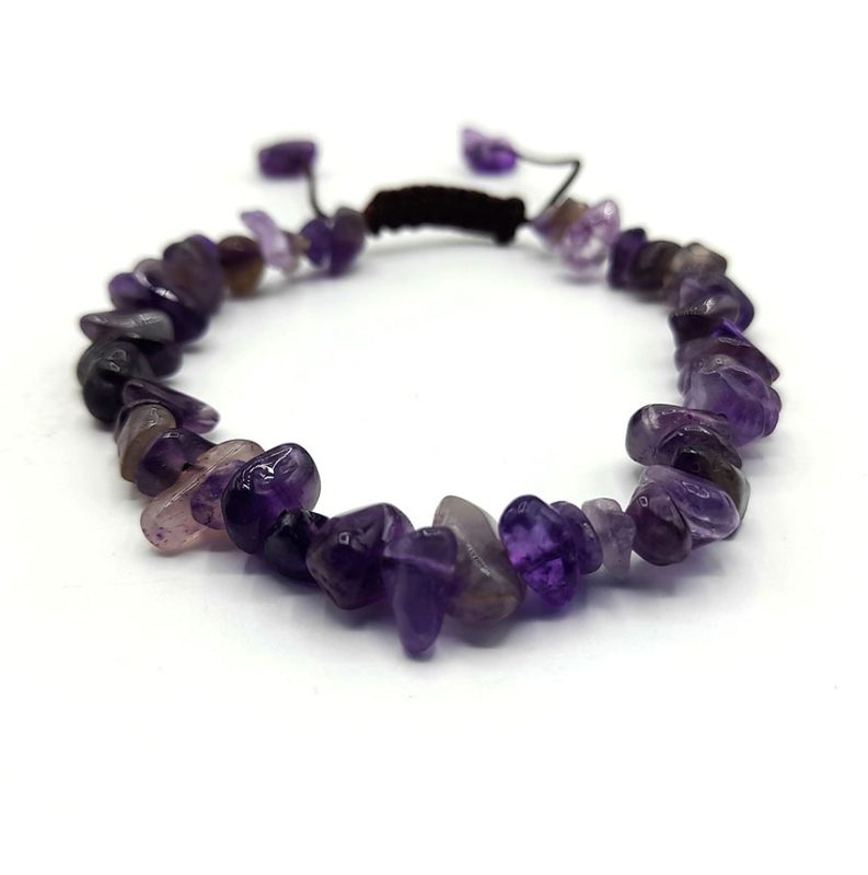 دستبند آمیتیست مدل چیپسی کد 310137