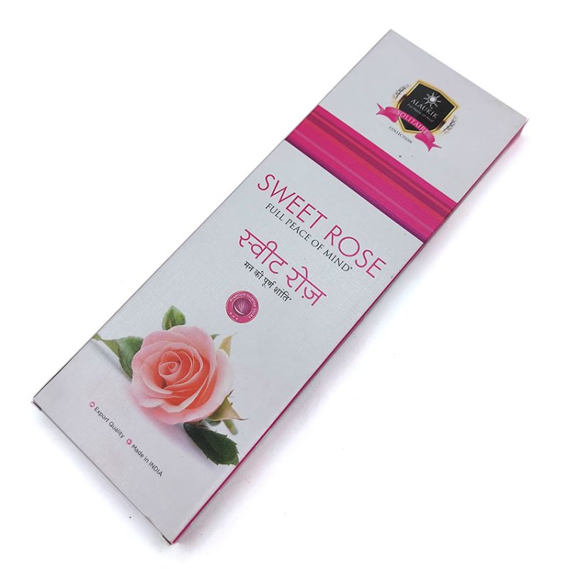عود دستساز آلاکیک alaukik مدل سویت رز ( رز شیرین ) Sweet Rose 100g کد 520176