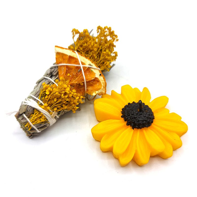 پک اسماج رزماری لوندر و شمع مدل بابونه کد 540009