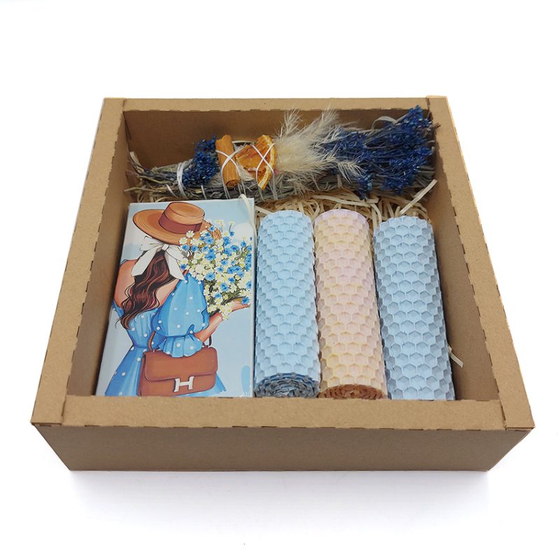 پک اسماج ، شمع موم عسل و کبریت کد 540015