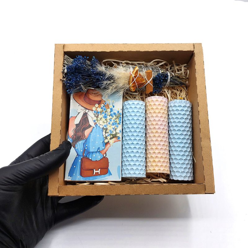 پک اسماج ، شمع موم عسل و کبریت کد 540015