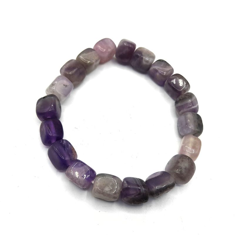 دستبند سنگ آمیتیست کد 310148