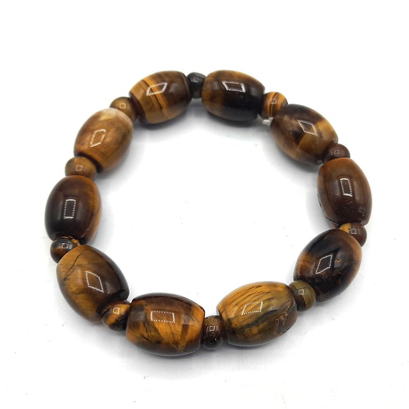 دستبند سنگ چشم ببر کد 310149