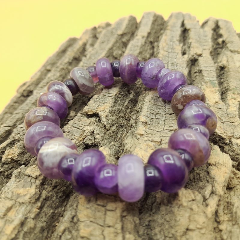 دستبند سنگ آمیتیست کد 310147