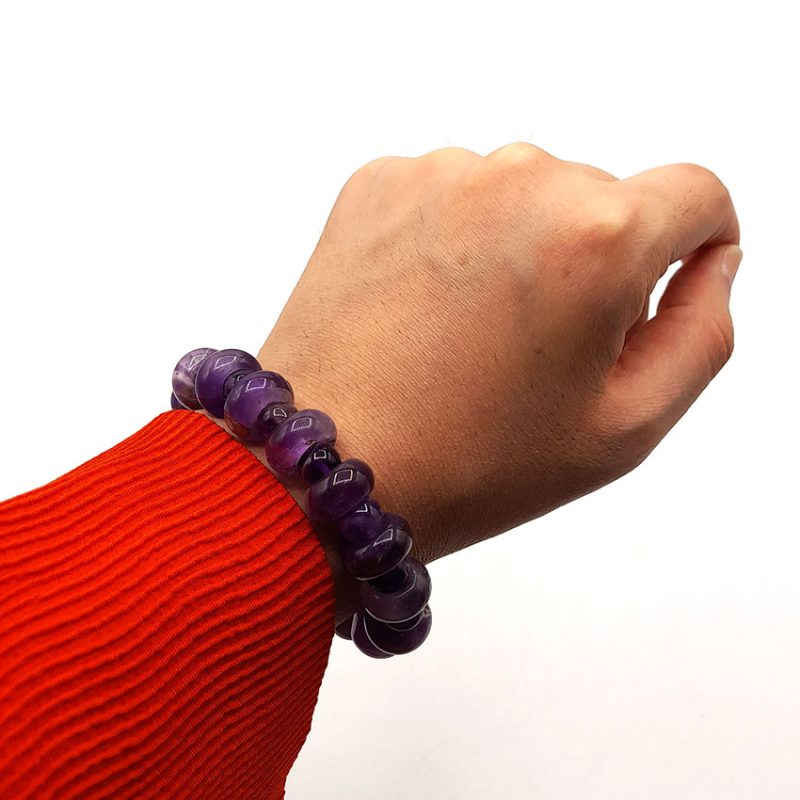 دستبند سنگ آمیتیست کد 310147