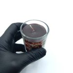 550024 شمع معطر شیشه ای شاتی سلین مدل آلبالو