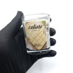 550025 شمع معطر شیشه ای شاتی سلین مدل شکلات سفید