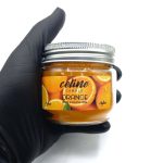 550029 شمع معطر شیشه ای درب فلزی سلین مدل پرتغال (اورنج)