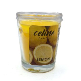 550019 شمع معطر شیشه ای شاتی سلین مدل لیمو