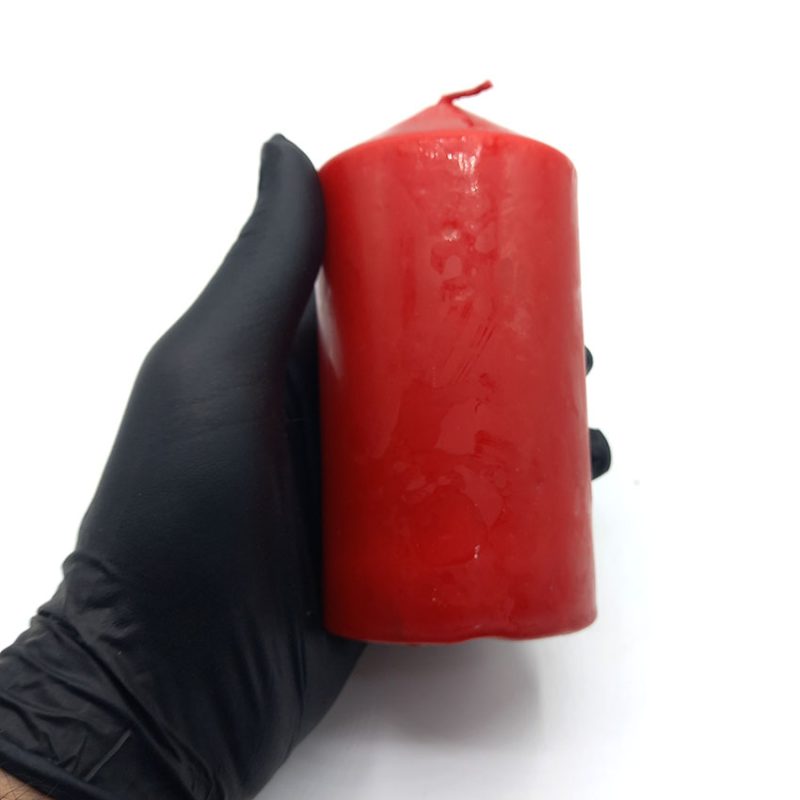 550002 شمع استوانه ای قرمز ارتفاع 14