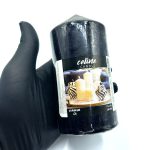 550003 شمع استوانه ای مشکی ارتفاع 14
