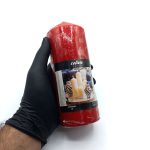 550005 شمع استوانه ای قرمز ارتفاع 18