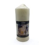 550004 شمع استوانه ای سفید ارتفاع 18