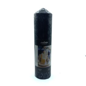 550012 شمع استوانه ای مشکی ارتفاع 28