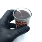 550024 شمع معطر شیشه ای شاتی سلین مدل آلبالو